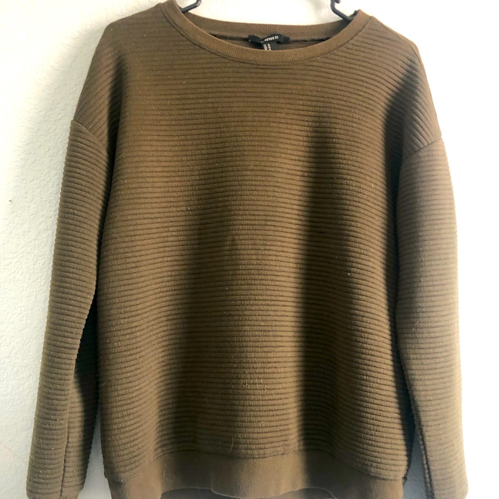 Forever 21, Army Green Pullover Sweater